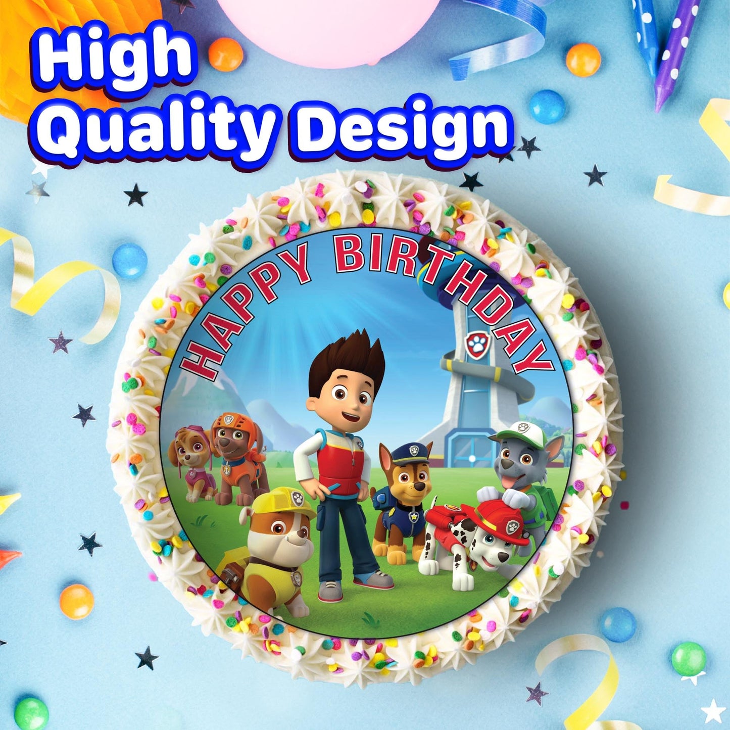 7.5 Inch Edible Cake Toppers Paw patrol