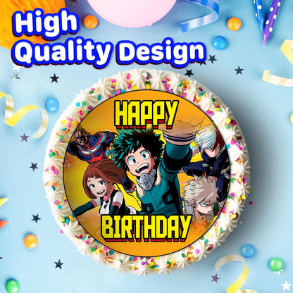 7.5 Inch Edible Cake Toppers My Hero Academy