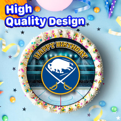 7.5 Inch Edible Cake Toppers Buffalo Sabres