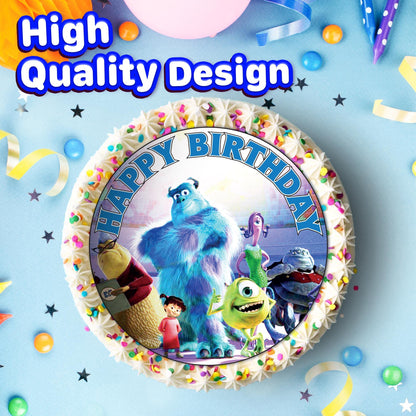 7.5 Inch Edible Cake Toppers Monster inc