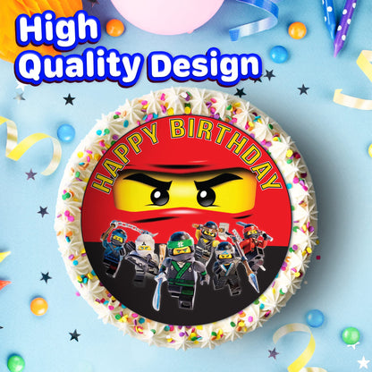 7.5 Inch Edible Cake Toppers Ninga Go