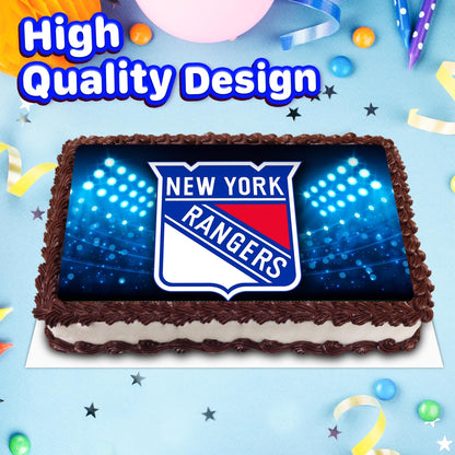 8.3 x 11.7 Inch Edible Square Cake Toppers Rangers F.C_