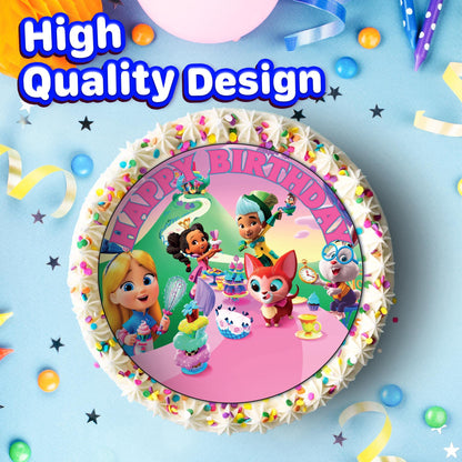 7.5 Inch Edible Cake Toppers Alice in Wonderland