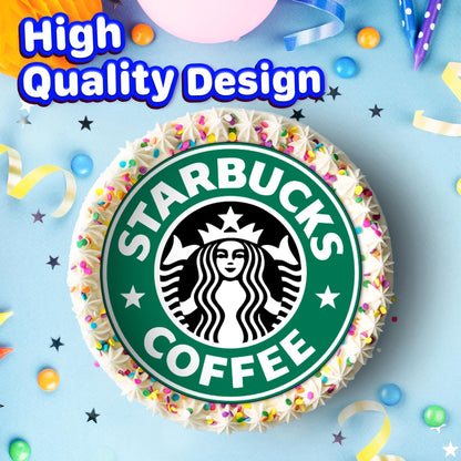 7.5 Inch Edible Cake Toppers Starbucks