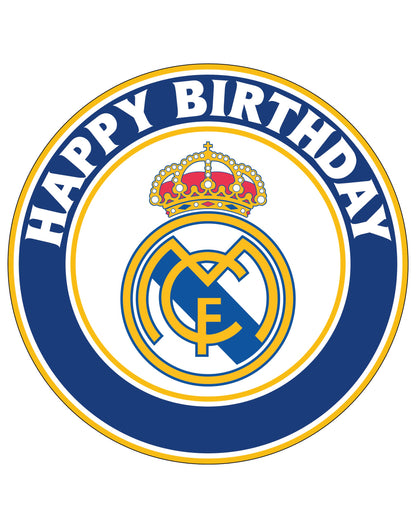 7.5 Inch Edible Cake Toppers Real Madrid