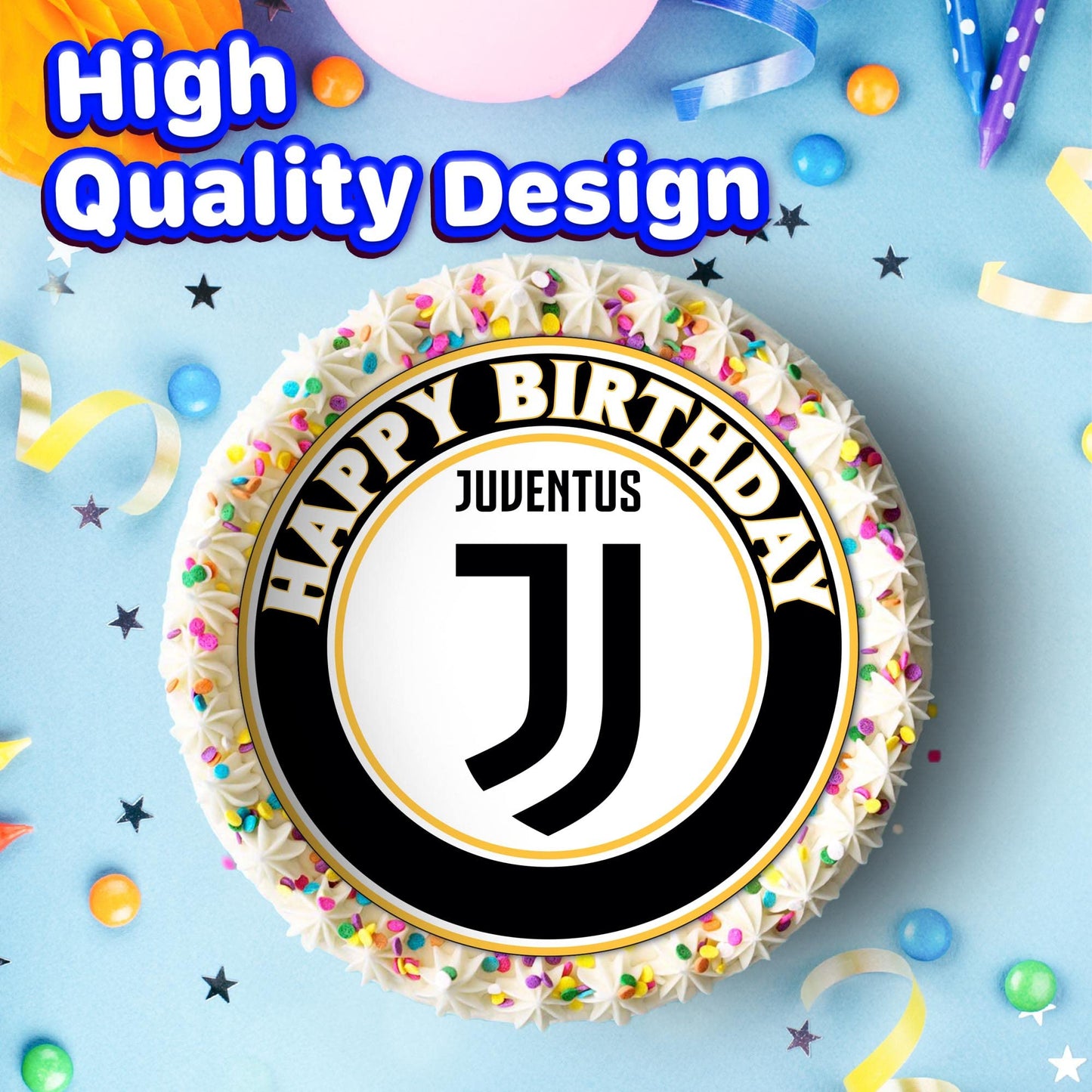 7.5 Inch Edible Cake Toppers Juve