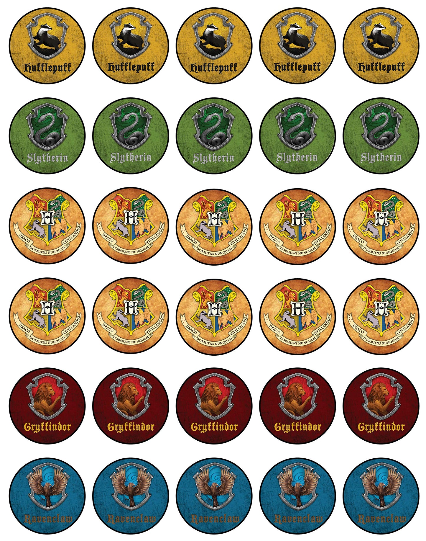30x Wafer Paper Harry Potter Edible Cupcake Topper