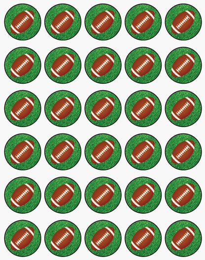 30x Wafer Paper Sport generics Edible Cupcake Topper