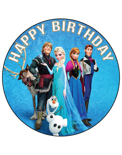 7.5 Inch Edible Cake Toppers Frozen