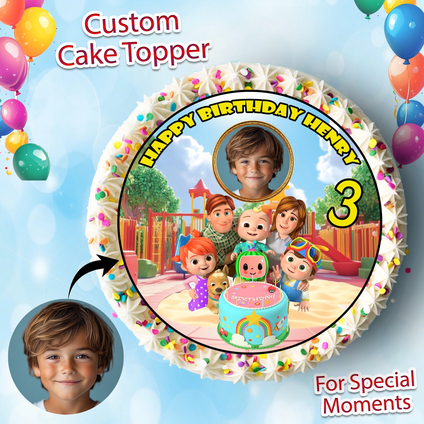 Personalized Cake Topper