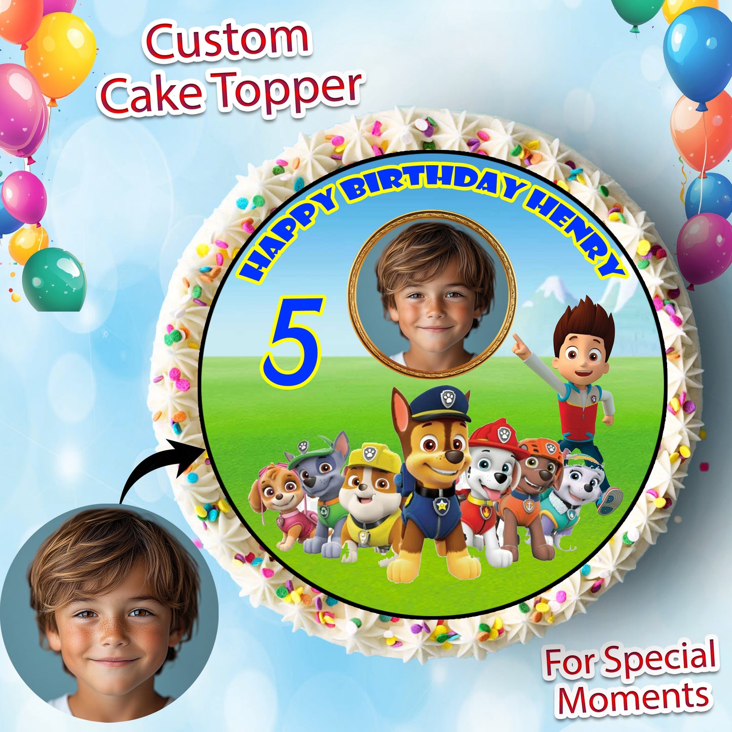 Personalized Cake Topper