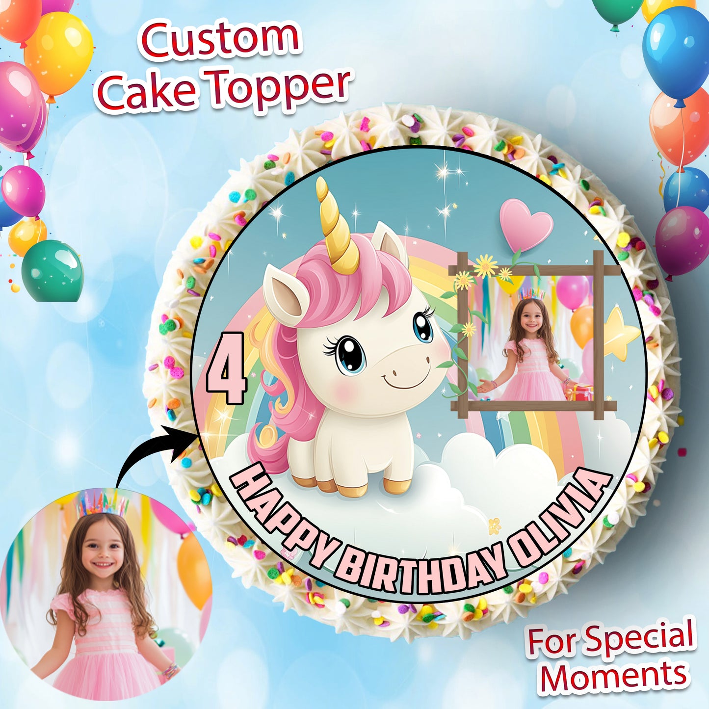 Personalized Cake Topper